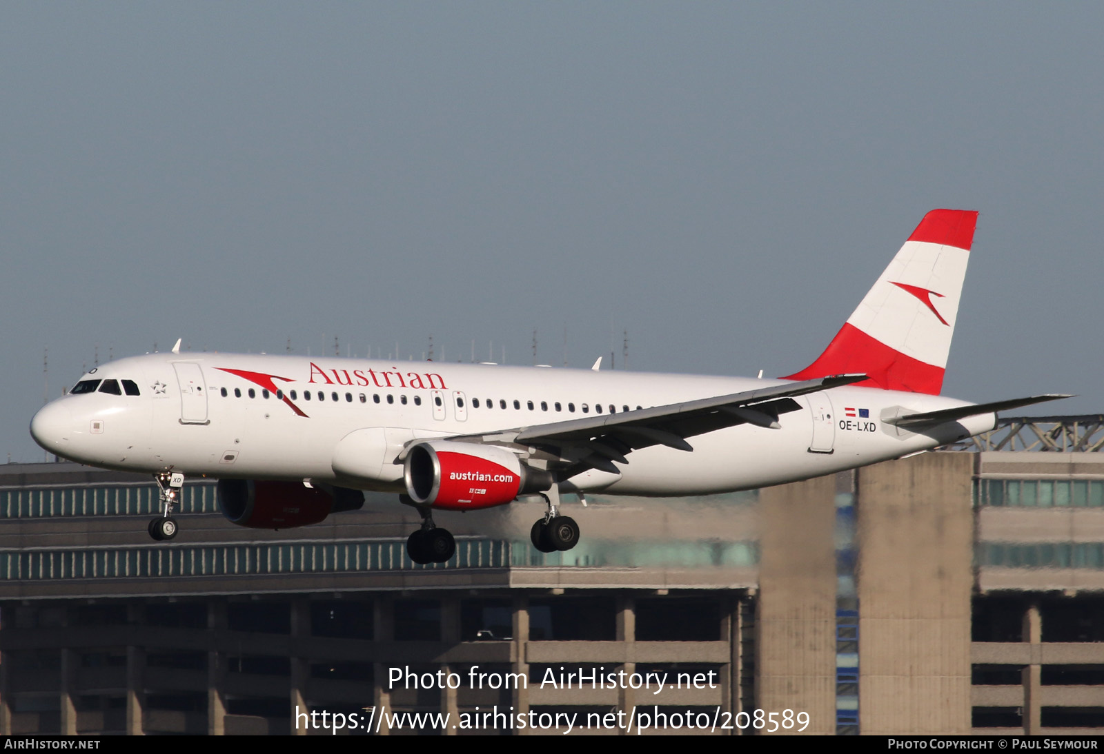 Aircraft Photo of OE-LXD | Airbus A320-216 | Austrian Airlines | AirHistory.net #208589