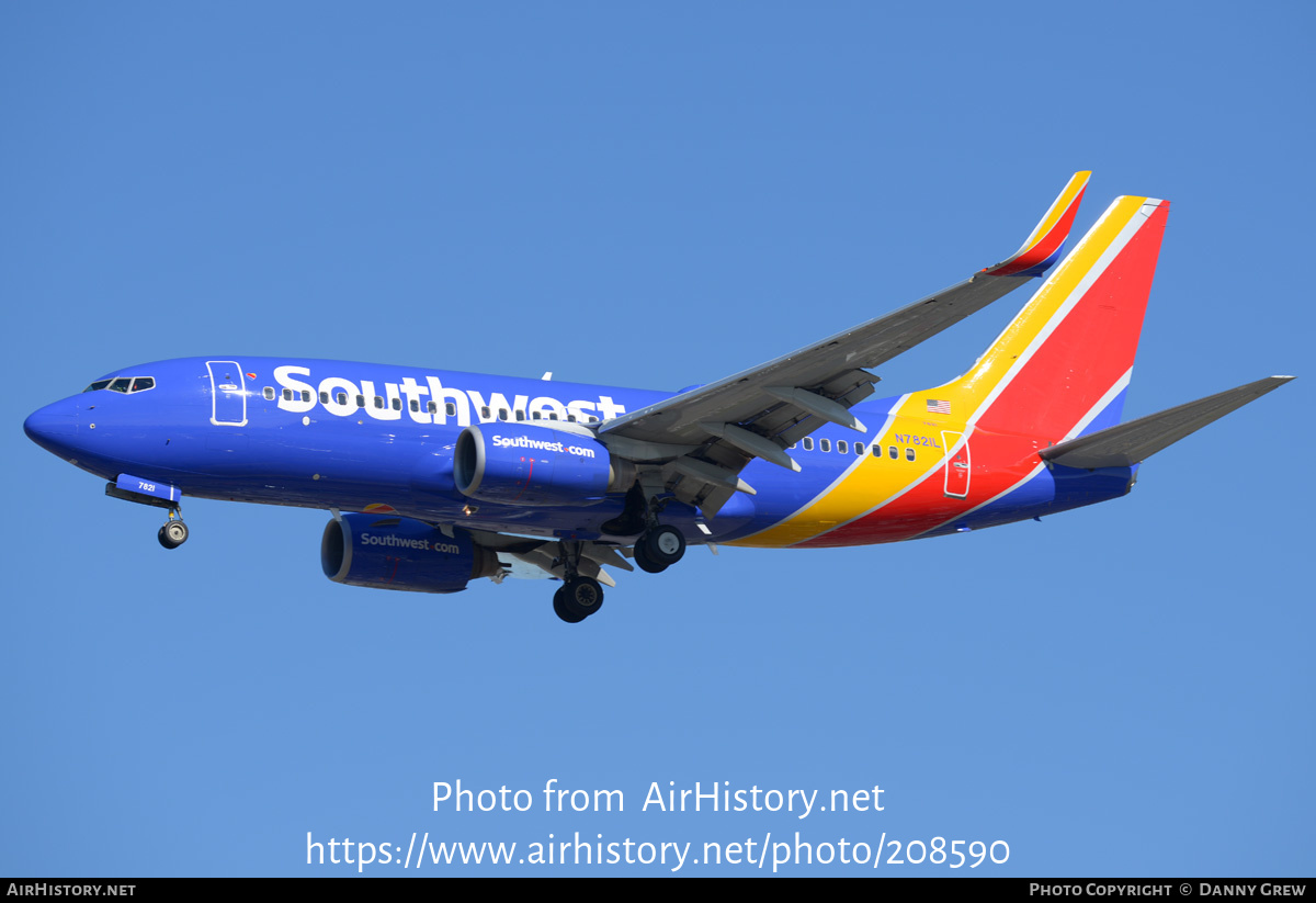 Aircraft Photo of N7821L | Boeing 737-7CT | Southwest Airlines | AirHistory.net #208590