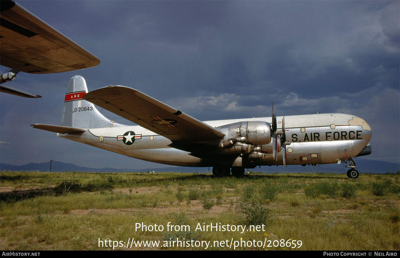 Aircraft Photo of 52-843 / 0-20843 | Boeing C-97G Stratofreighter | USA - Air Force | AirHistory.net #208659