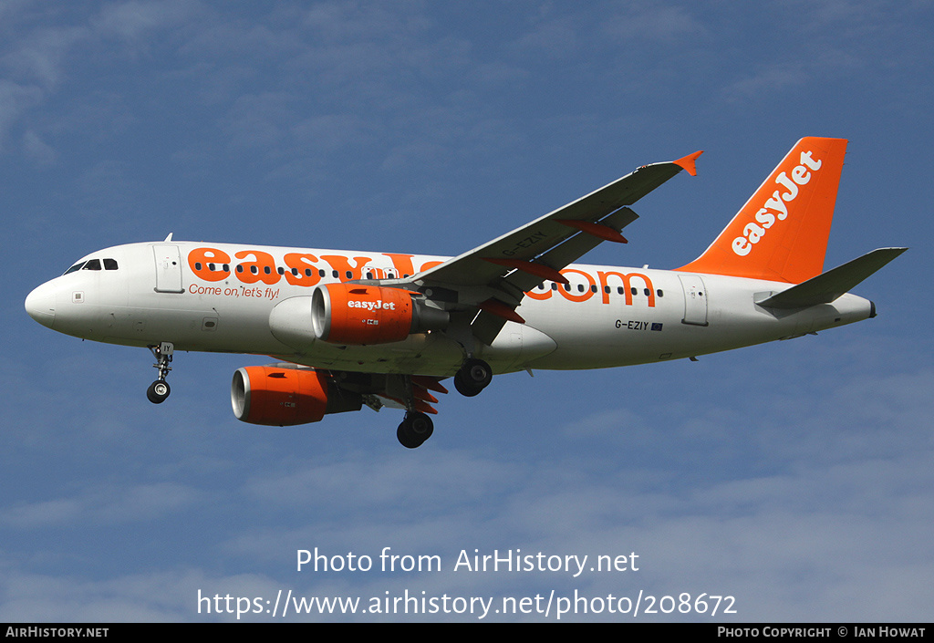 Aircraft Photo of G-EZIY | Airbus A319-111 | EasyJet | AirHistory.net #208672