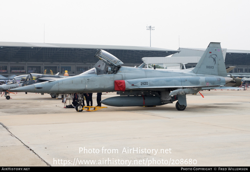 Aircraft Photo of KH18KH-20/24 / 91683 | Northrop F-5T Tiger II | Thailand - Air Force | AirHistory.net #208680