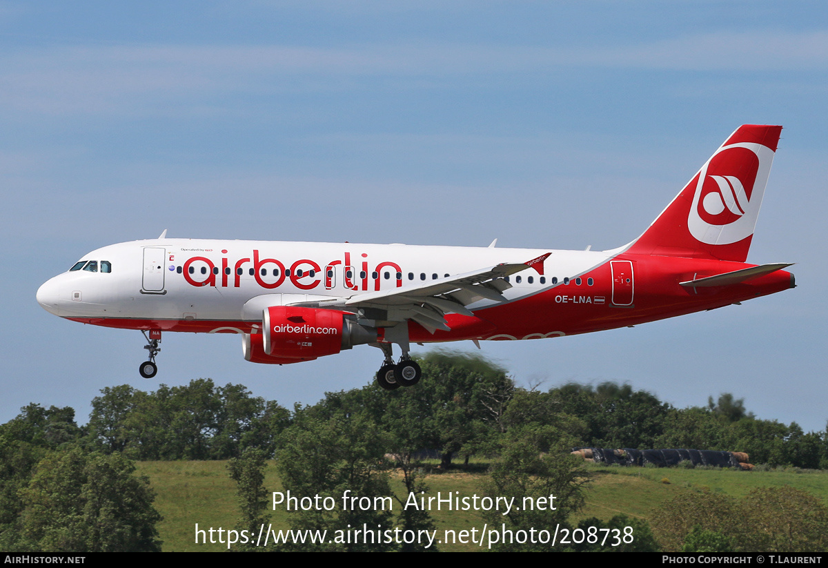 Aircraft Photo of OE-LNA | Airbus A319-112 | Air Berlin | AirHistory.net #208738