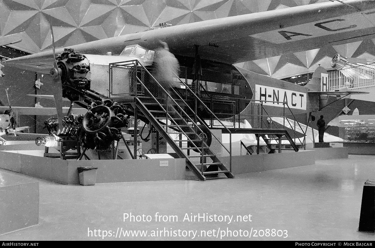 Aircraft Photo of H-NACT | Fokker F.VIIa | KLM - Koninklijke Luchtvaart Maatschappij | AirHistory.net #208803