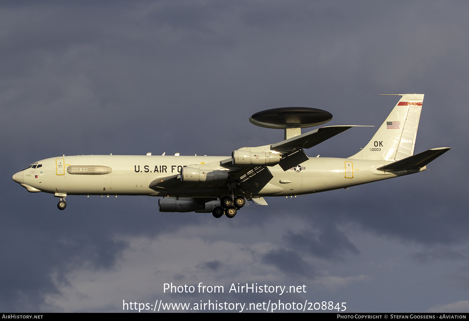 Aircraft Photo Of 79 0003 Af79 0003 Boeing E 3b Sentry 707 300 Usa Air Force Airhistory Net 45