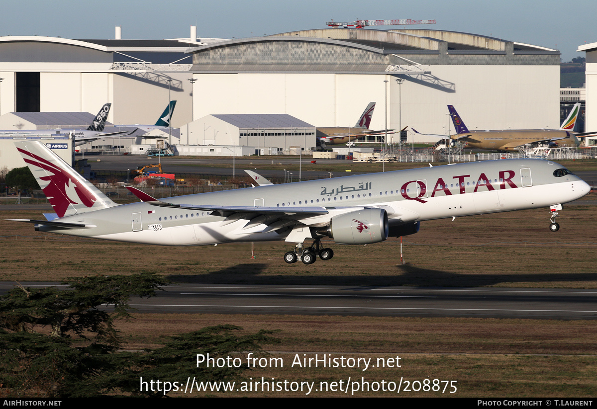 Aircraft Photo of F-WZFG | Airbus A350-941 | Qatar Airways | AirHistory.net #208875