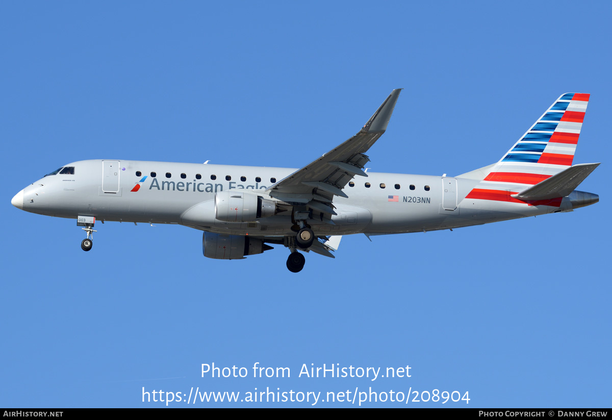 Aircraft Photo of N203NN | Embraer 175LR (ERJ-170-200LR) | American Eagle | AirHistory.net #208904