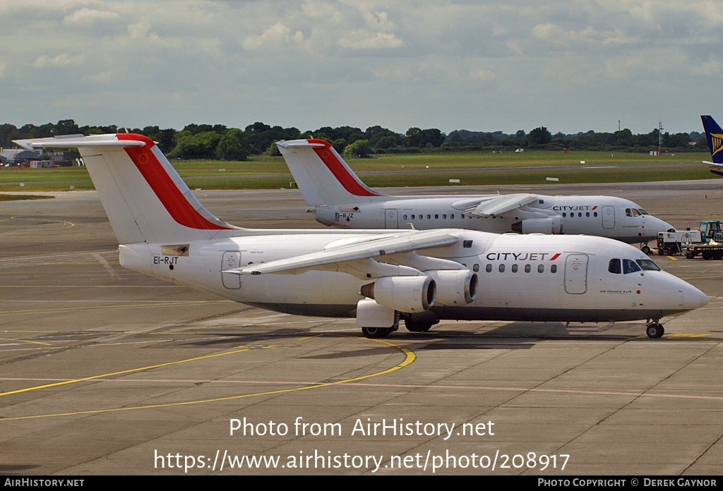 Aircraft Photo of EI-RJT | BAE Systems Avro 146-RJ85 | CityJet | AirHistory.net #208917