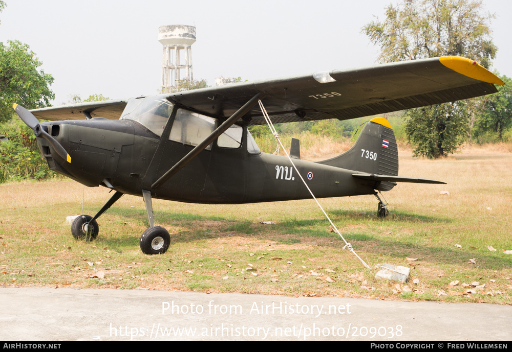 Aircraft Photo of 7350 | Cessna O-1G Bird Dog | Thailand - Army | AirHistory.net #209038