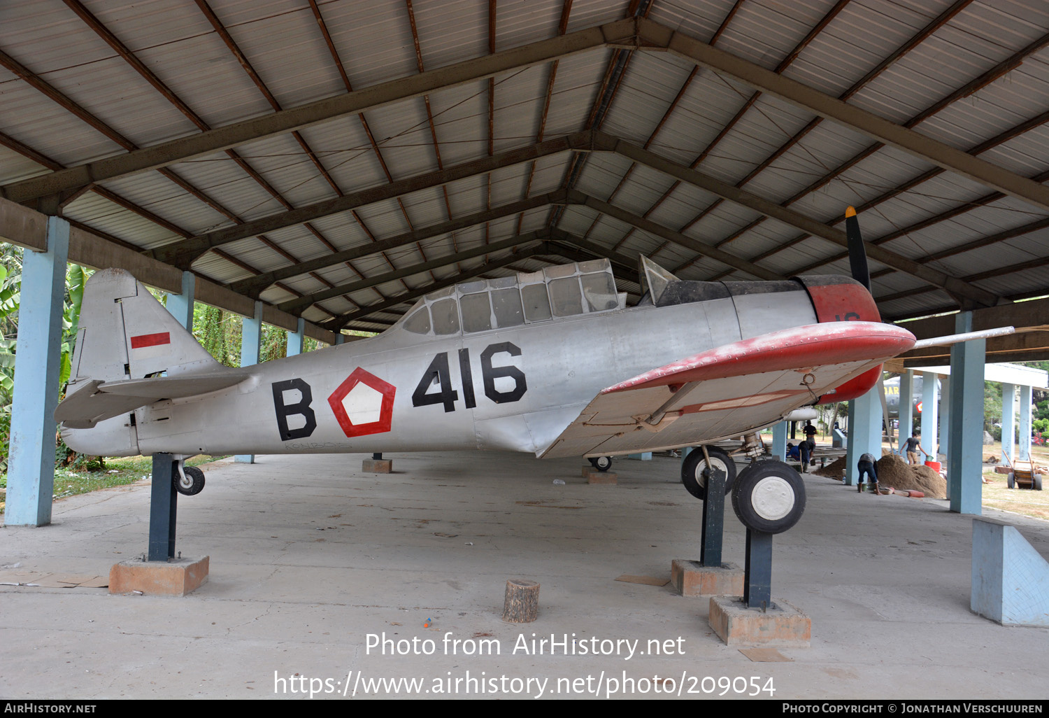 Aircraft Photo of B-416 | North American AT-16 Harvard IIB | Indonesia - Air Force | AirHistory.net #209054