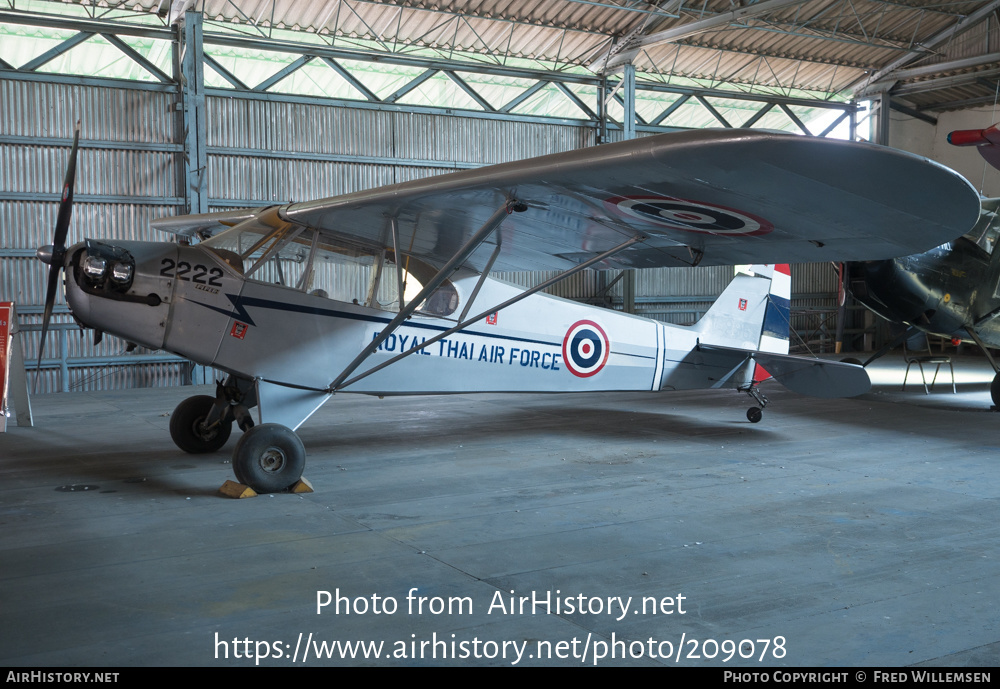 Aircraft Photo of 2222 | Piper J-3C-65 Cub | Thailand - Air Force | AirHistory.net #209078