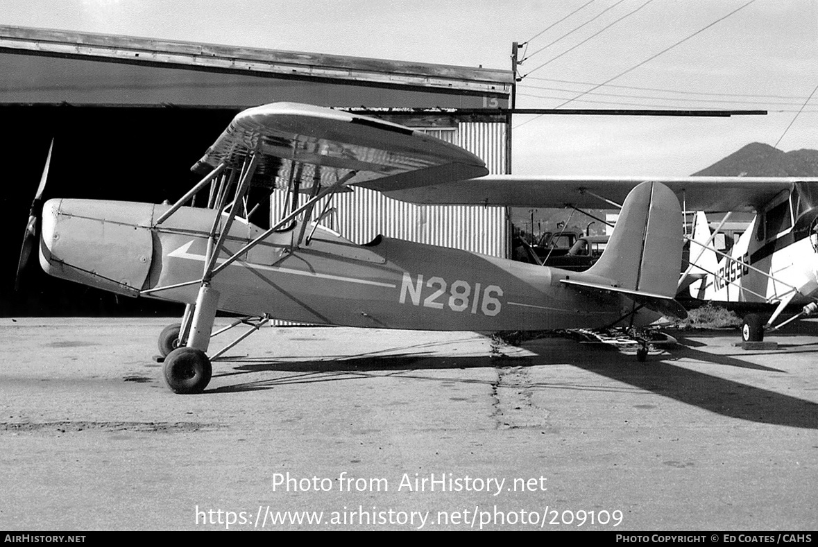 Aircraft Photo of N2816 | Fairchild 22 C7A | AirHistory.net #209109