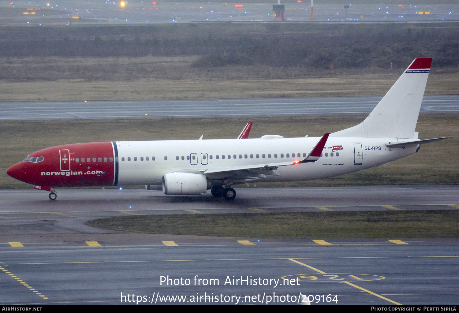 Aircraft Photo of SE-RPS | Boeing 737-8JP | Norwegian | AirHistory.net #209164