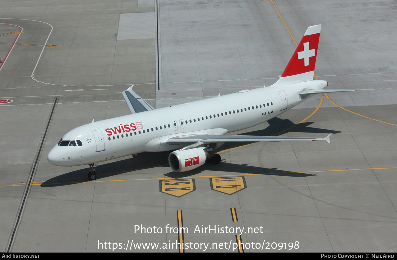 Aircraft Photo of HB-IJM | Airbus A320-214 | Swiss International Air Lines | AirHistory.net #209198