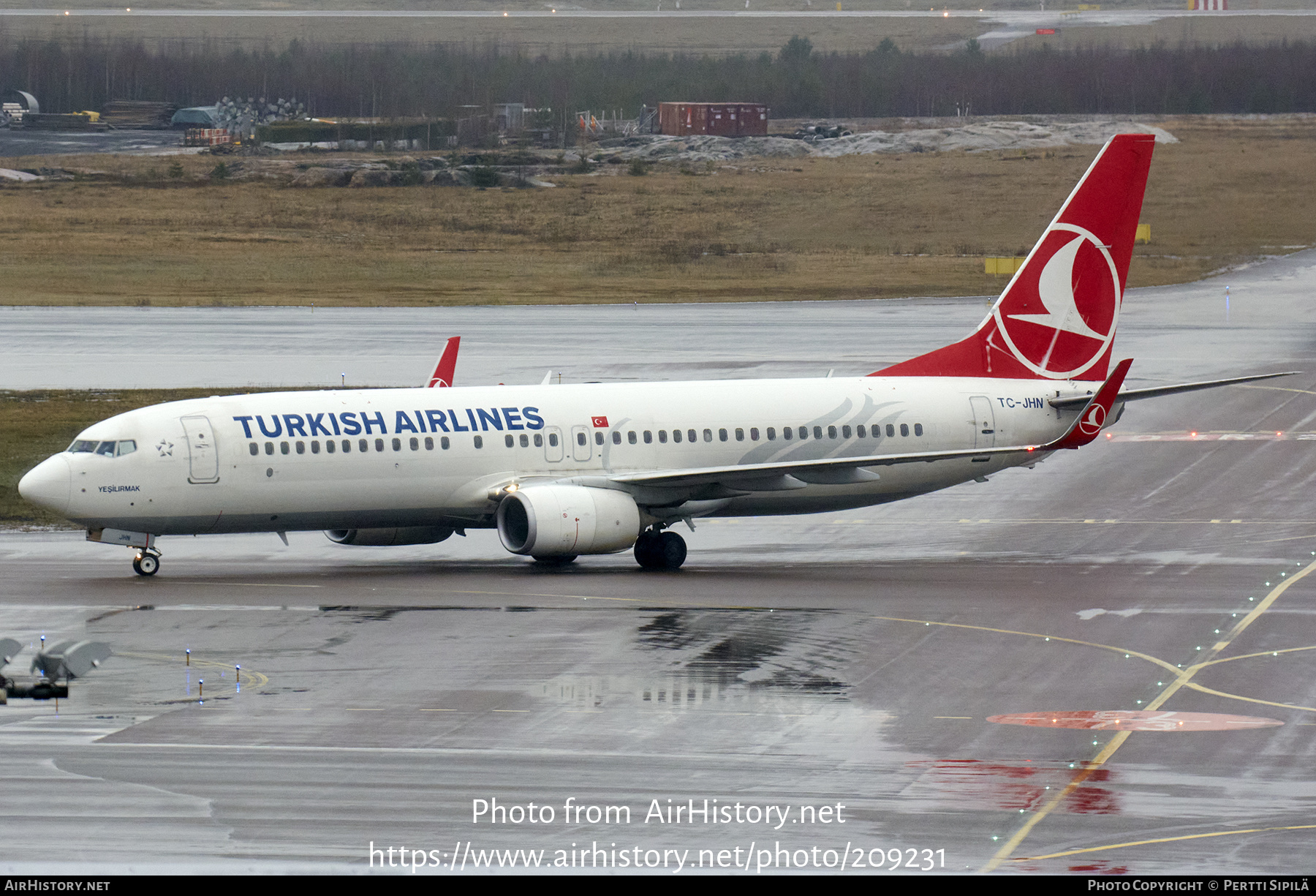 Aircraft Photo of TC-JHN | Boeing 737-8F2 | Turkish Airlines | AirHistory.net #209231