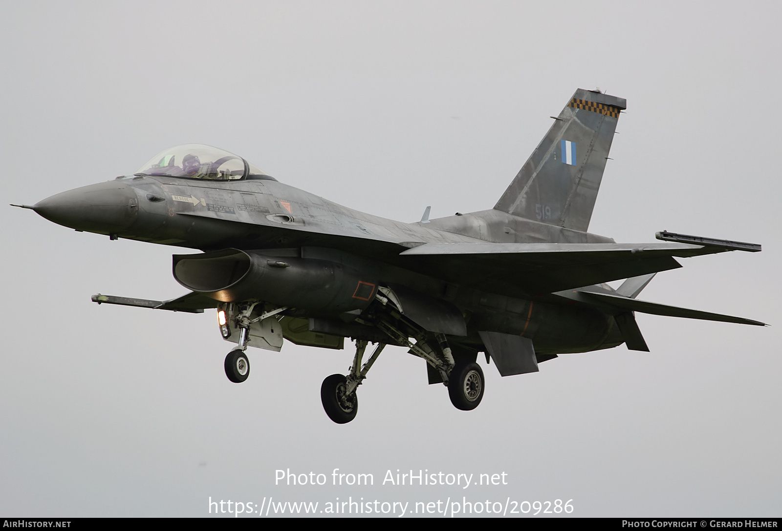 Aircraft Photo of 519 | General Dynamics F-16C Fighting Falcon | Greece - Air Force | AirHistory.net #209286