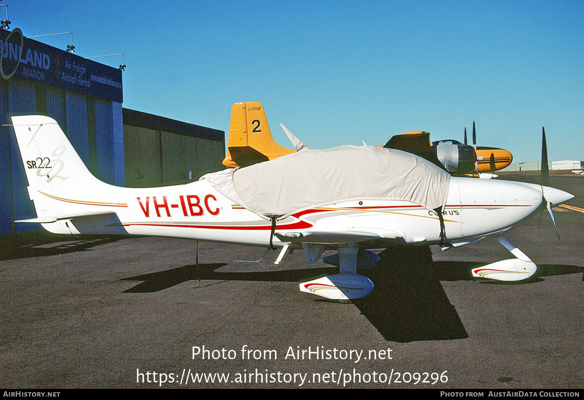 Aircraft Photo of VH-IBC | Cirrus SR-22 G2 | AirHistory.net #209296