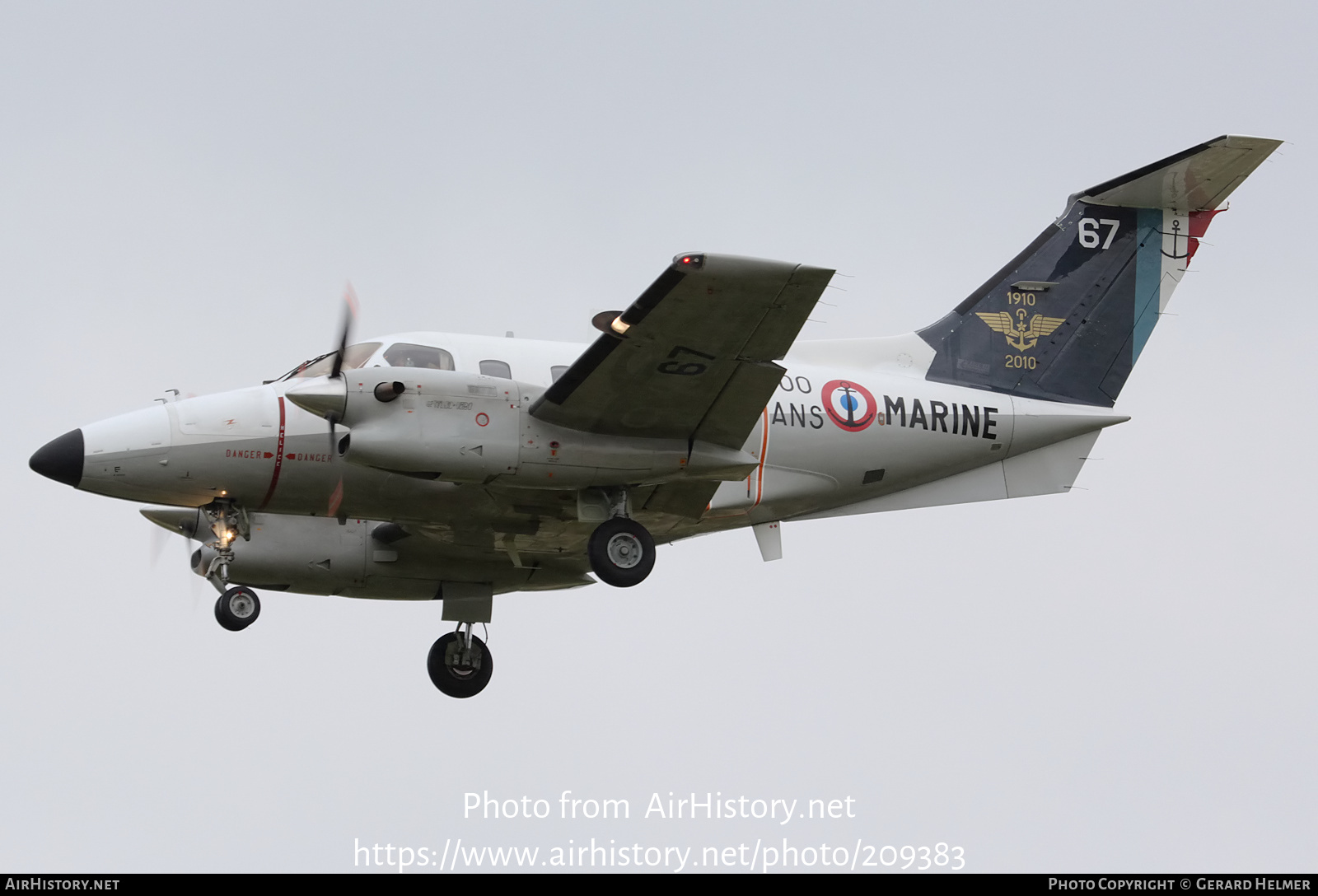 Aircraft Photo of 67 | Embraer EMB-121AN Xingu | France - Navy | AirHistory.net #209383