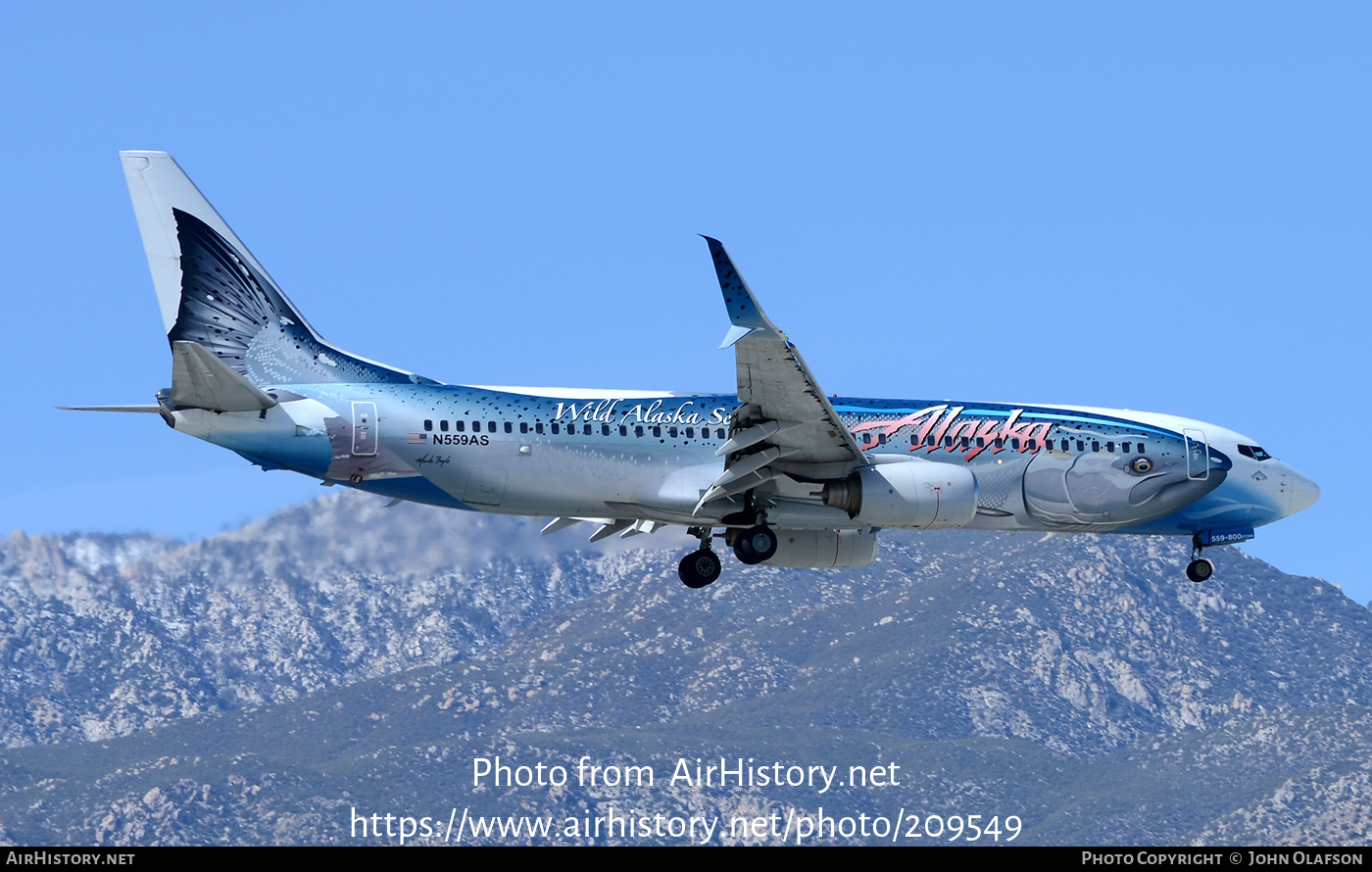 Aircraft Photo of N559AS | Boeing 737-890 | Alaska Airlines | AirHistory.net #209549