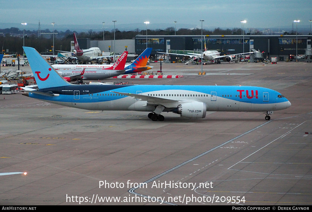 Aircraft Photo of G-TUIK | Boeing 787-9 Dreamliner | TUI | AirHistory.net #209554