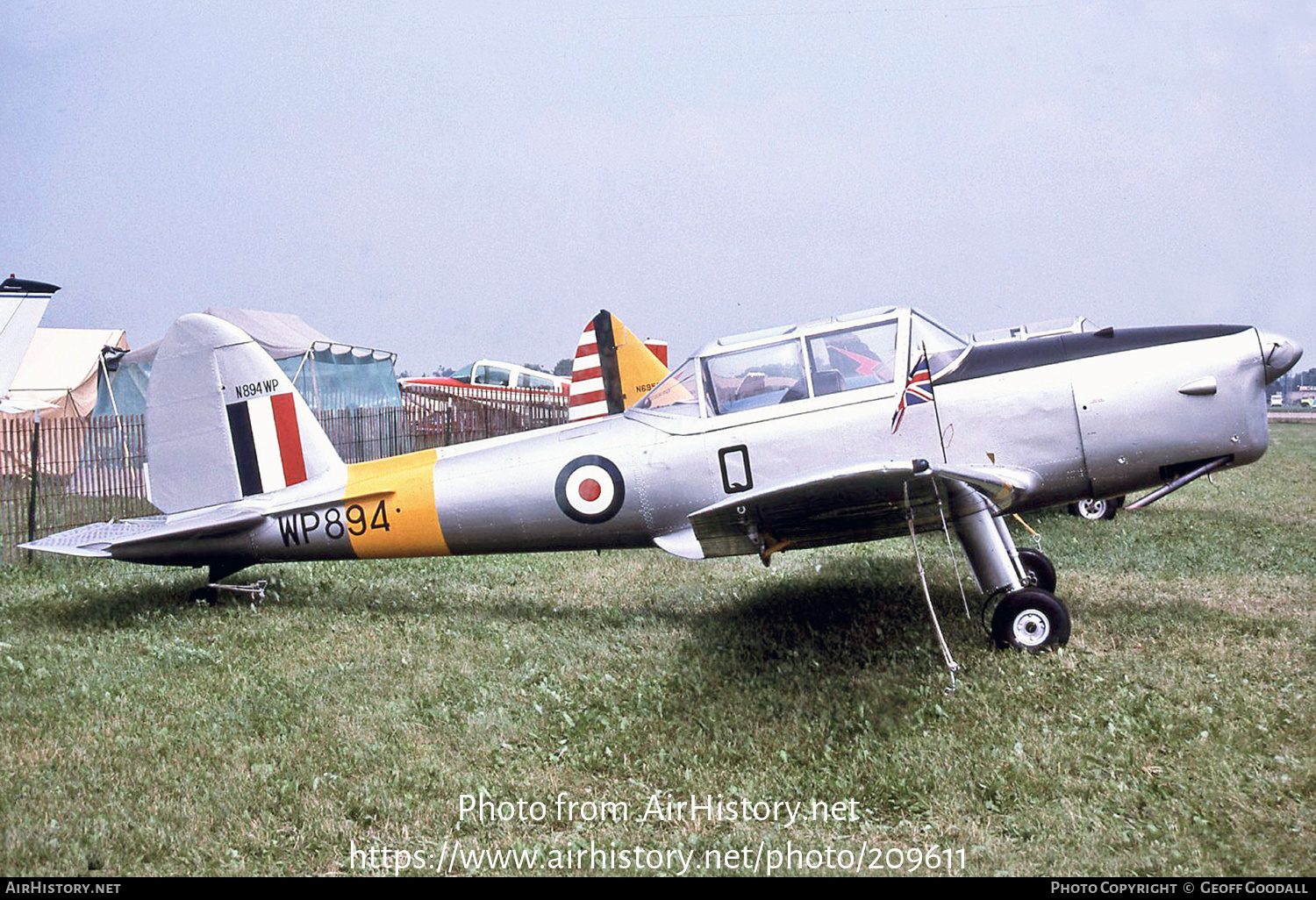 Aircraft Photo of N894WP / WP894 | De Havilland DHC-1 Chipmunk T10 | UK - Air Force | AirHistory.net #209611