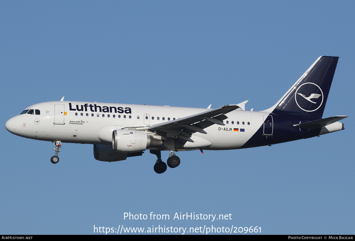 Aircraft Photo of D-AILM | Airbus A319-114 | Lufthansa | AirHistory.net #209661