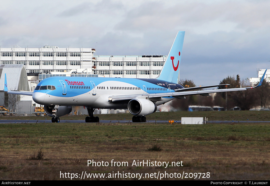 Aircraft Photo of G-CPEU | Boeing 757-236 | Thomson Airways | AirHistory.net #209728