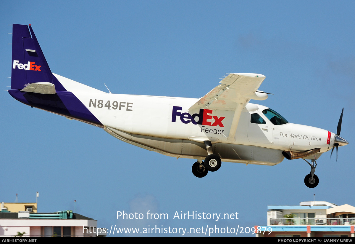 Aircraft Photo of N849FE | Cessna 208B Super Cargomaster | FedEx Feeder | AirHistory.net #209879