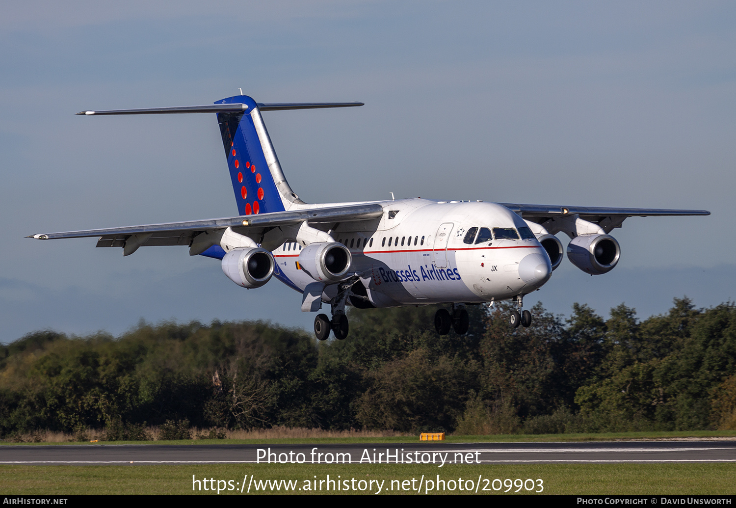 Aircraft Photo of OO-DJX | British Aerospace Avro 146-RJ85 | Brussels Airlines | AirHistory.net #209903