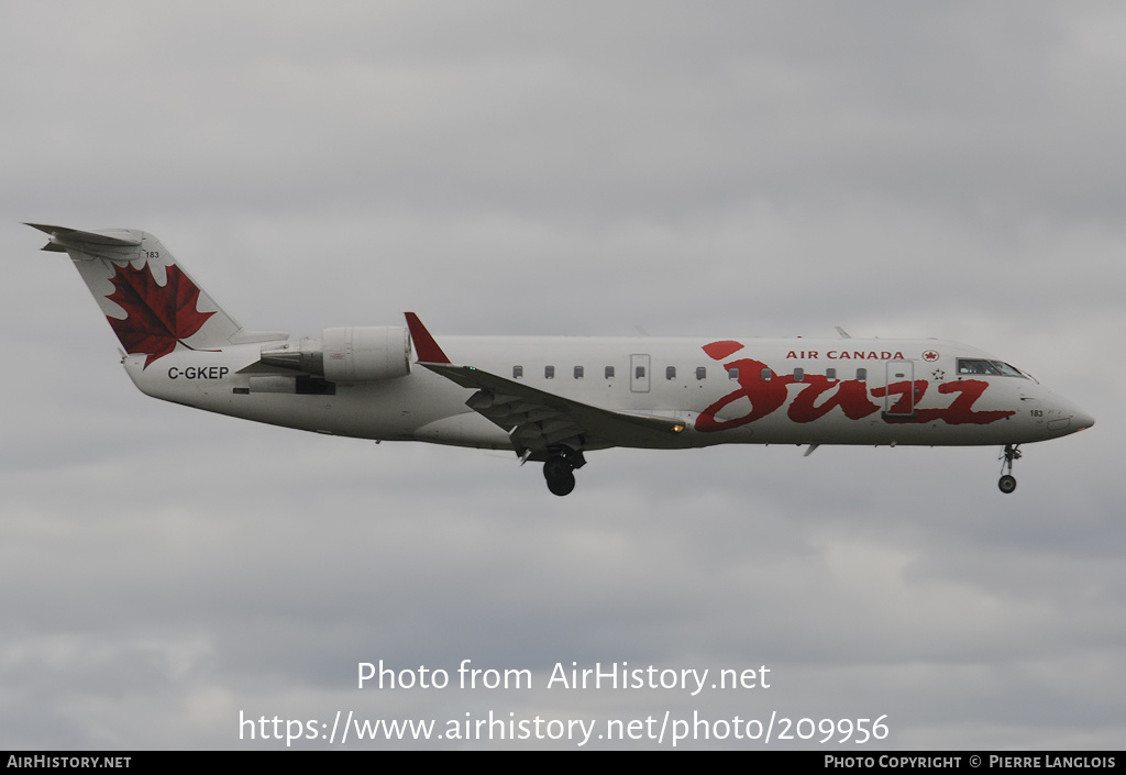 Aircraft Photo of C-GKEP | Bombardier CRJ-200ER (CL-600-2B19) | Air Canada Jazz | AirHistory.net #209956