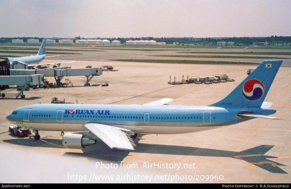 Aircraft Photo of HL7281 | Airbus A300B4-620 | Korean Air | AirHistory.net #209960