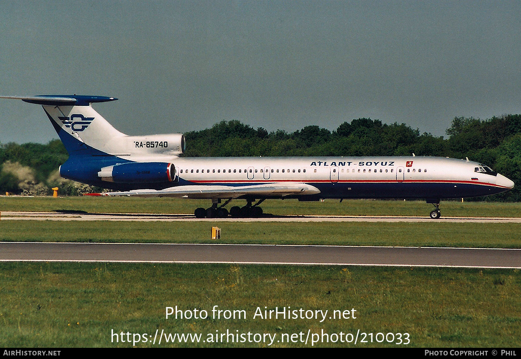 Aircraft Photo of RA-85740 | Tupolev Tu-154M | Atlant-Soyuz Airlines | AirHistory.net #210033