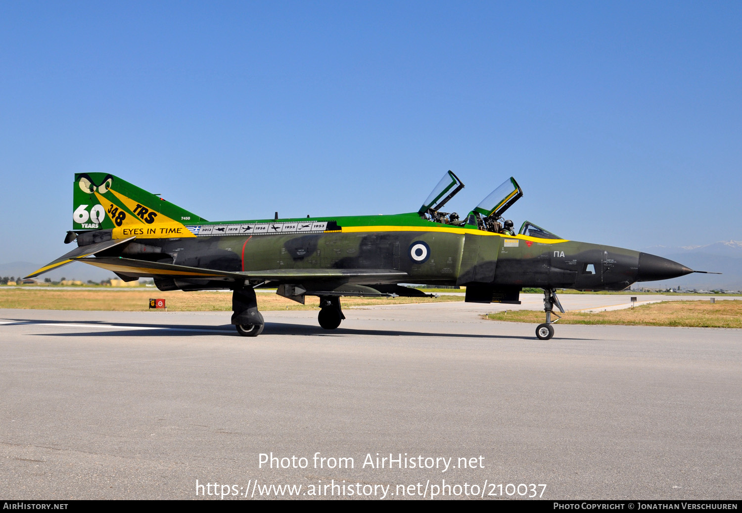 Aircraft Photo of 7450 | McDonnell Douglas RF-4E Phantom II | Greece - Air Force | AirHistory.net #210037