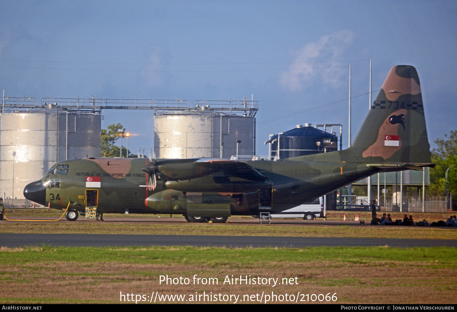 Aircraft Photo of 734 | Lockheed KC-130H Hercules (L-382) | Singapore - Air Force | AirHistory.net #210066