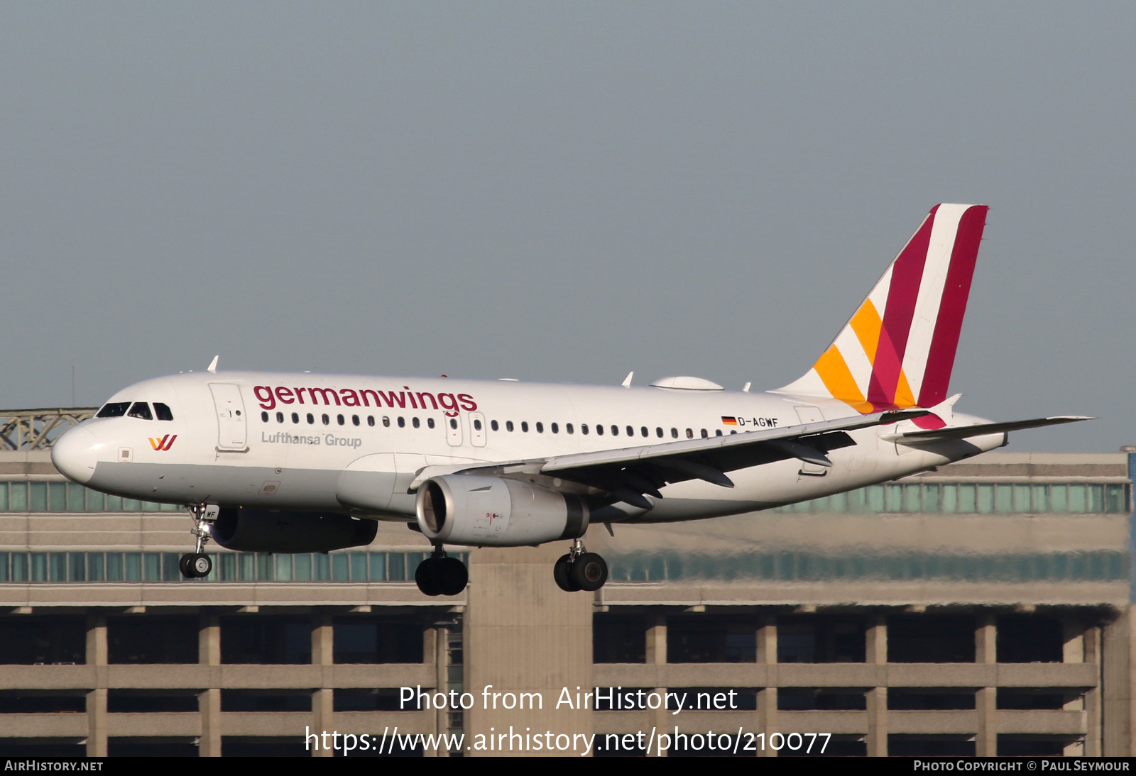 Aircraft Photo of D-AGWF | Airbus A319-132 | Germanwings | AirHistory.net #210077