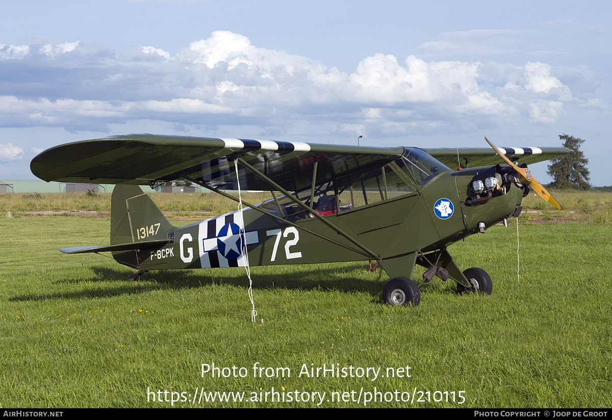 Aircraft Photo of F-BCPK / 13147 | Piper L-4J Grasshopper (J-3C-65D) | USA - Air Force | AirHistory.net #210115