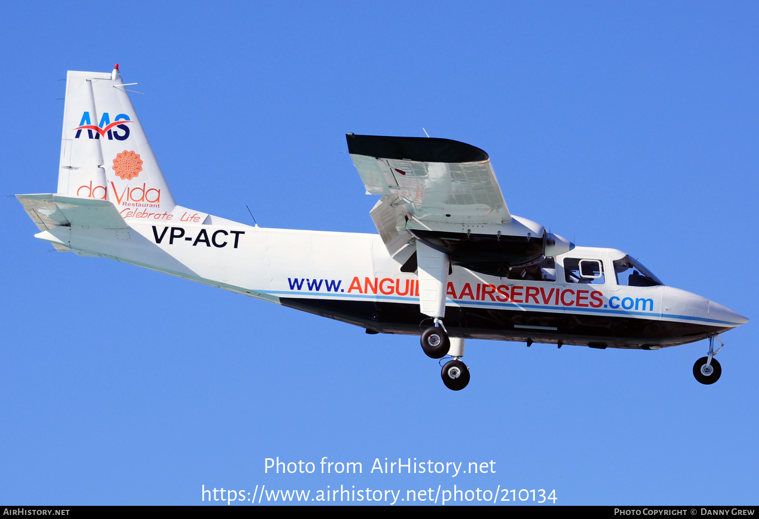 Aircraft Photo of VP-ACT | Britten-Norman BN-2B-20 Islander | AirHistory.net #210134