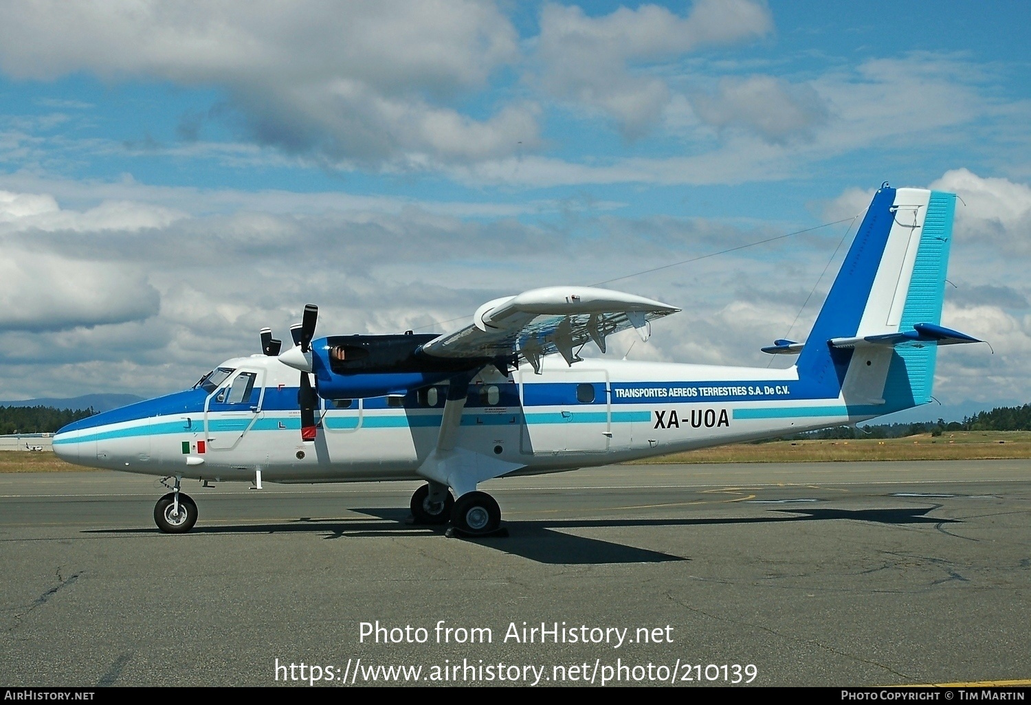 Aircraft Photo of XA-UOA | De Havilland Canada DHC-6-300 Twin Otter | Transportes Aéreos Terrestres | AirHistory.net #210139