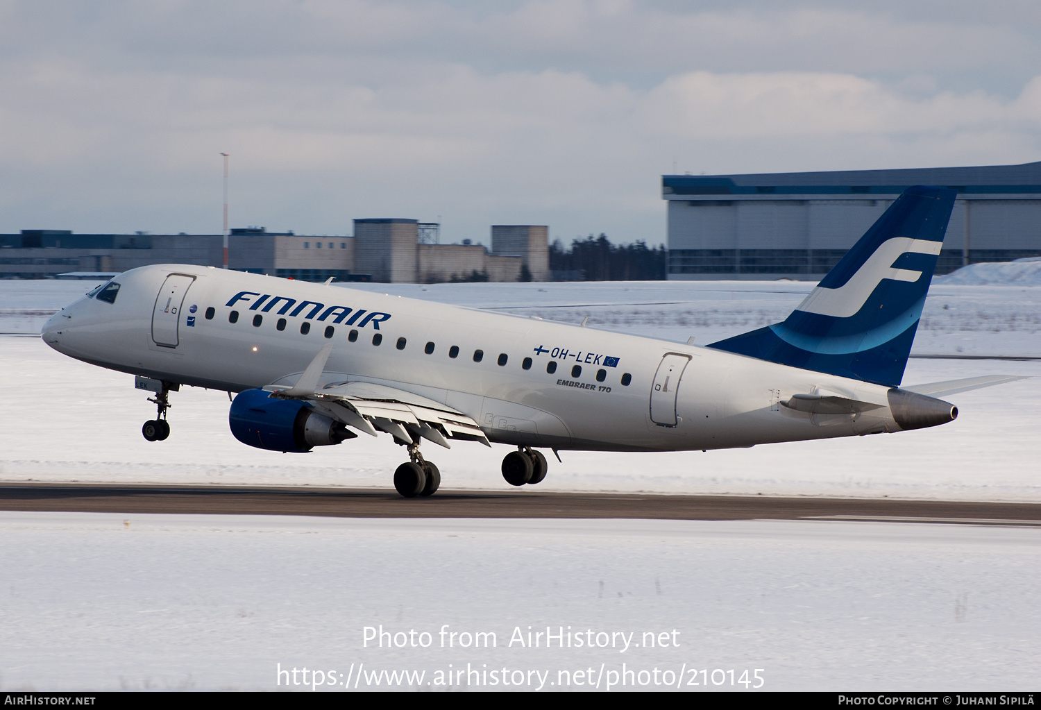 Aircraft Photo of OH-LEK | Embraer 170STD (ERJ-170-100STD) | Finnair | AirHistory.net #210145