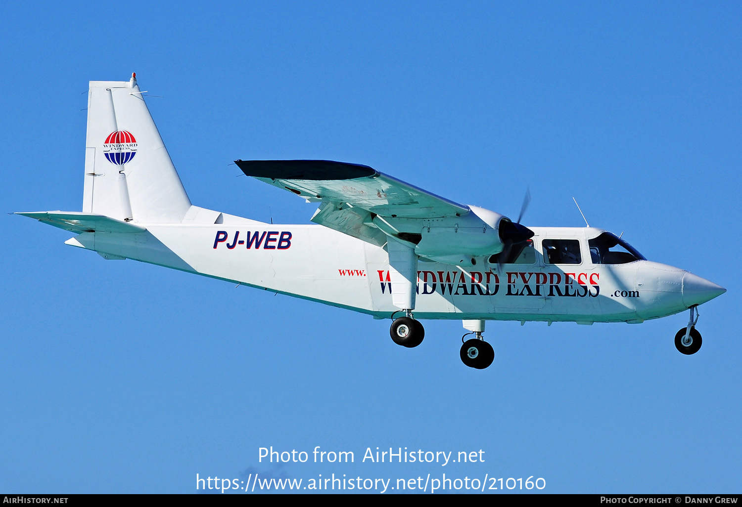 Aircraft Photo of PJ-WEB | Britten-Norman BN-2B-20 Islander | Windward Express Airways | AirHistory.net #210160