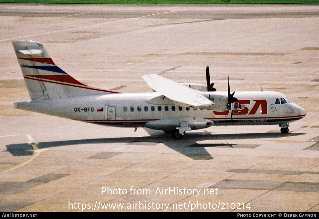 Aircraft Photo of OK-BFG | ATR ATR-42-200 | ČSA - Czech Airlines | AirHistory.net #210214