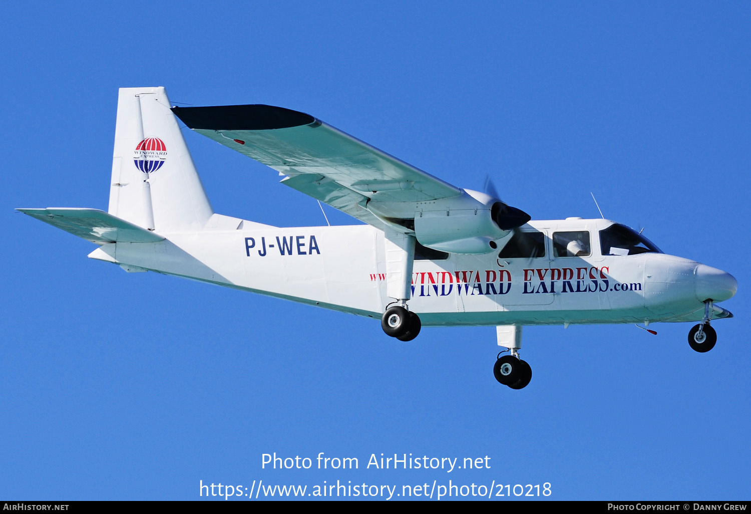 Aircraft Photo of PJ-WEA | Britten-Norman BN-2A-8 Islander | Windward Express Airways | AirHistory.net #210218