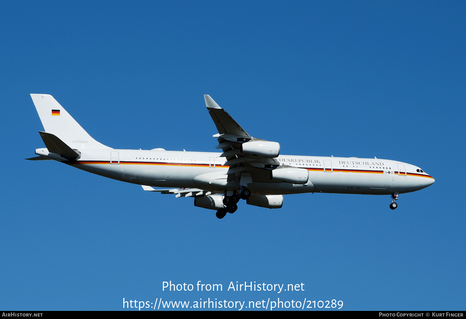 Aircraft Photo of 1601 | Airbus A340-313 | Germany - Air Force | AirHistory.net #210289