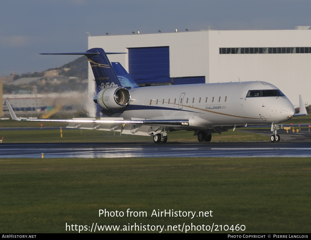 Aircraft Photo of C-FUQY | Bombardier Challenger 850 (CRJ-200SE/CL-600-2B19) | Bombardier | AirHistory.net #210460