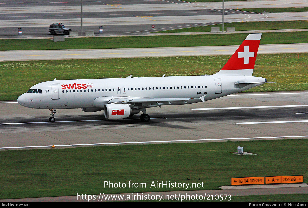 Aircraft Photo of HB-IJU | Airbus A320-214 | Swiss International Air Lines | AirHistory.net #210573