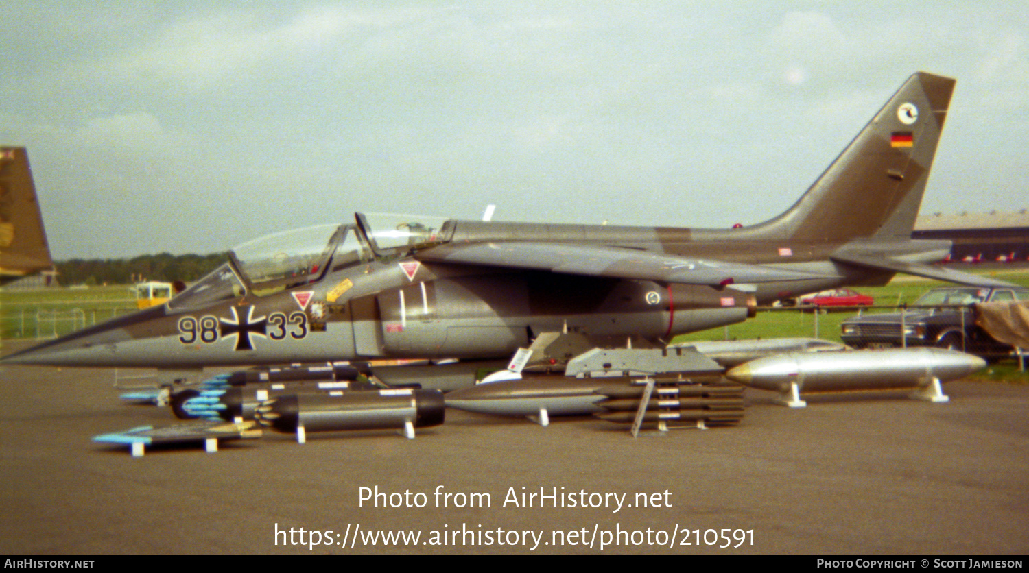 Aircraft Photo of 9833 | Dassault-Dornier Alpha Jet | Germany - Air Force | AirHistory.net #210591