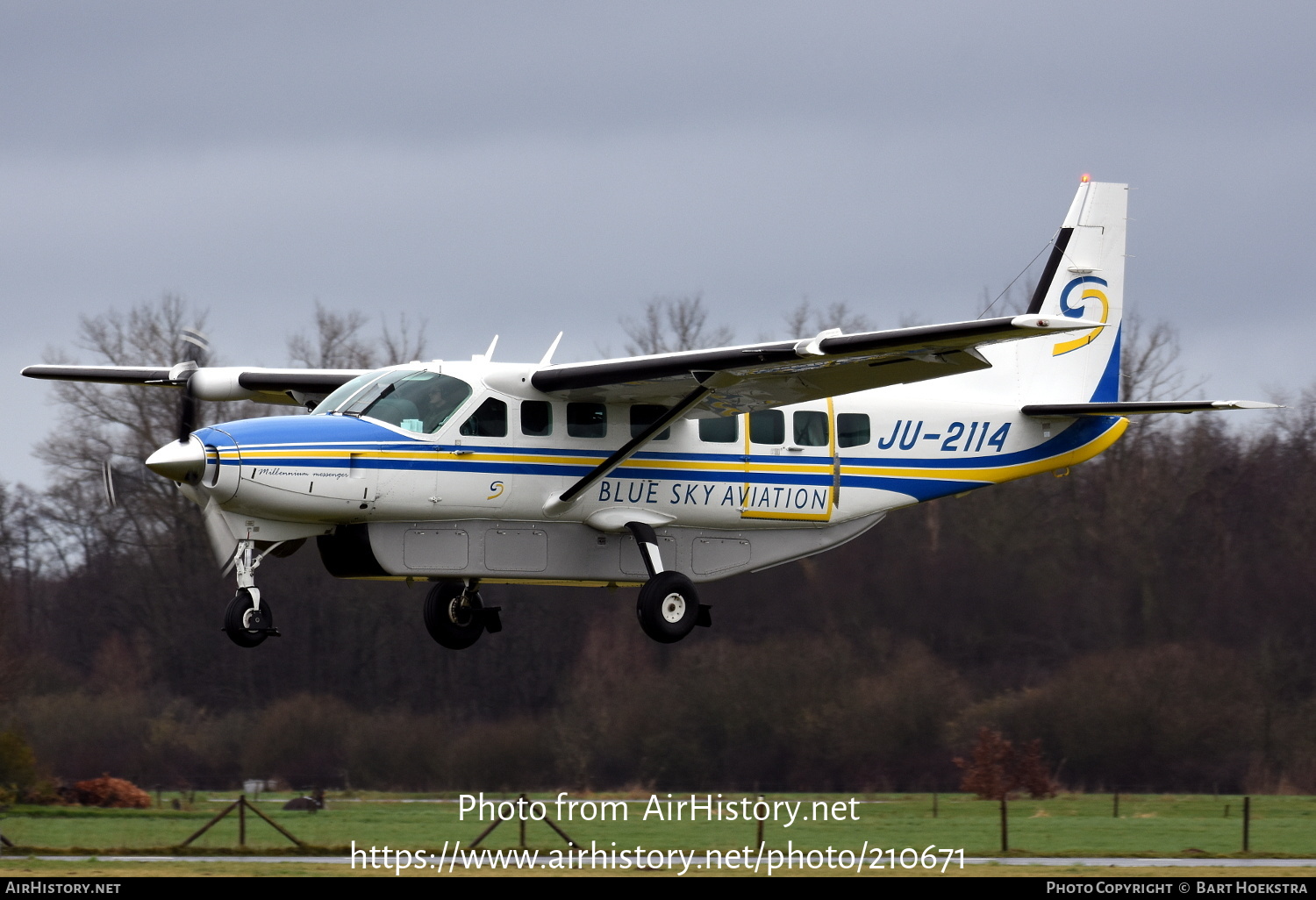 Aircraft Photo of JU-2114 | Cessna 208B Grand Caravan | Blue Sky Aviation | AirHistory.net #210671