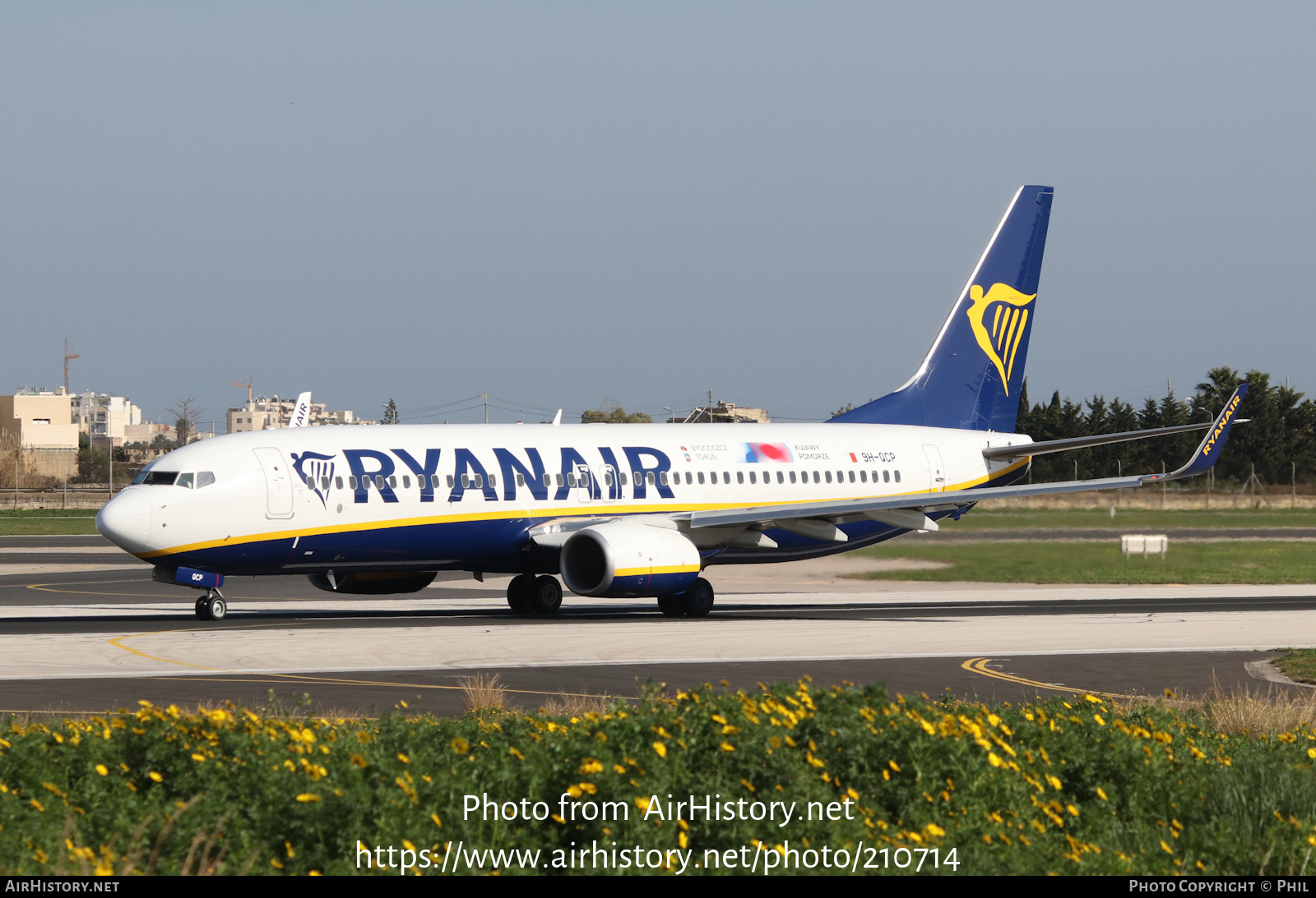 Aircraft Photo of 9H-QCP | Boeing 737-8AS | Ryanair | AirHistory.net #210714