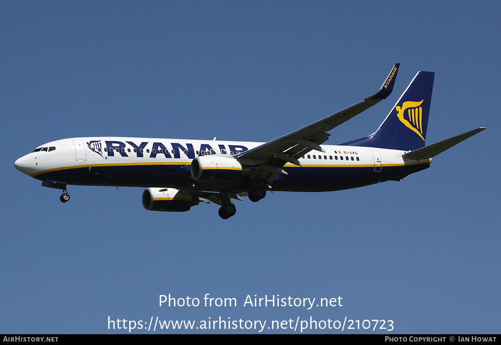 Aircraft Photo of EI-EKG | Boeing 737-8AS | Ryanair | AirHistory.net #210723