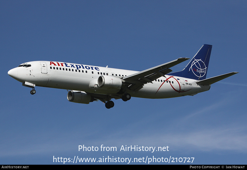 Aircraft Photo of OM-AEX | Boeing 737-4Y0 | AirExplore - Axe | AirHistory.net #210727