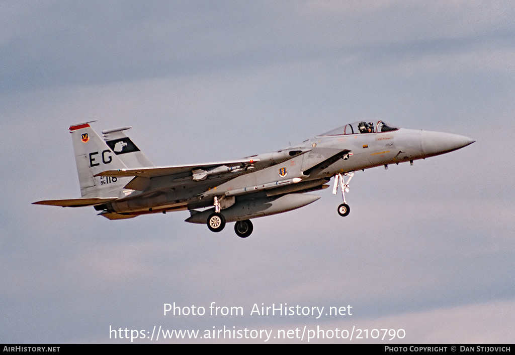 Aircraft Photo of 85-0118 / AF85-118 | McDonnell Douglas F-15C Eagle | USA - Air Force | AirHistory.net #210790